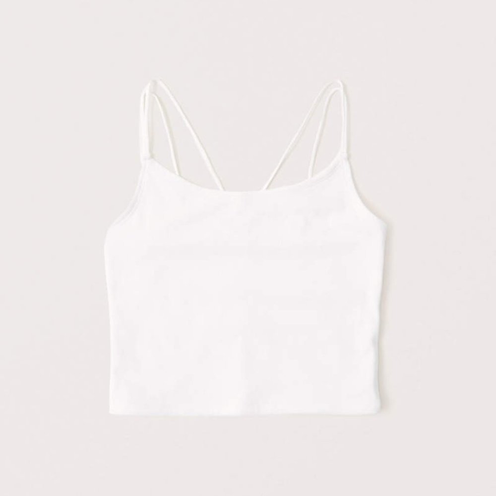 Abercrombie & Fitch Cropped Cami White NWT